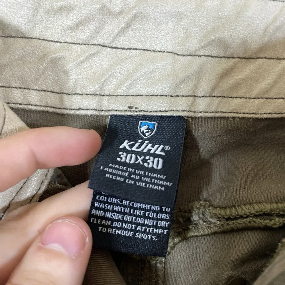 Kuhl Rebel Pants Mens 30x30 Brown Vtg Patina Dye Canvas Outdoor Hiking 5139